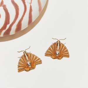 Mignonne Gavigan Fan Moth Earrings
